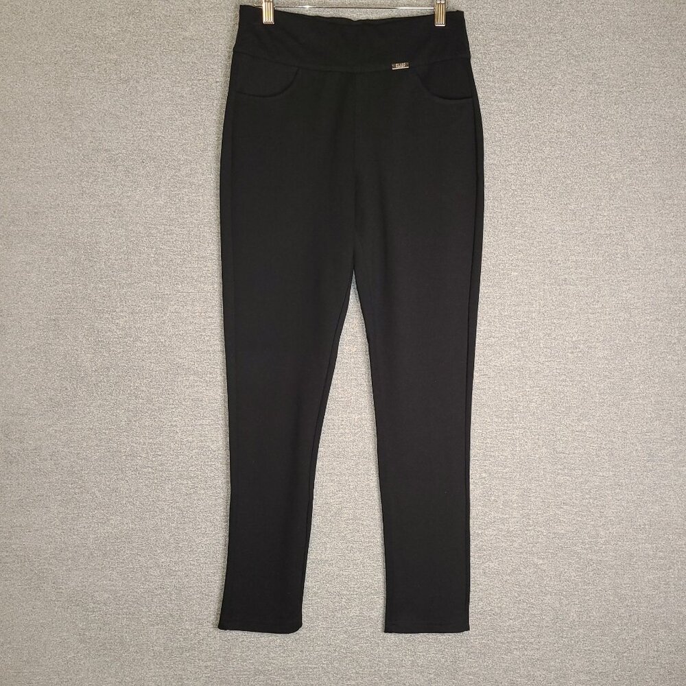 Neezeelee Solid Black Dress Pants New Size 6